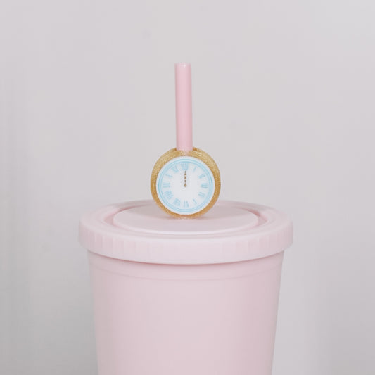 Midnight Straw Charm