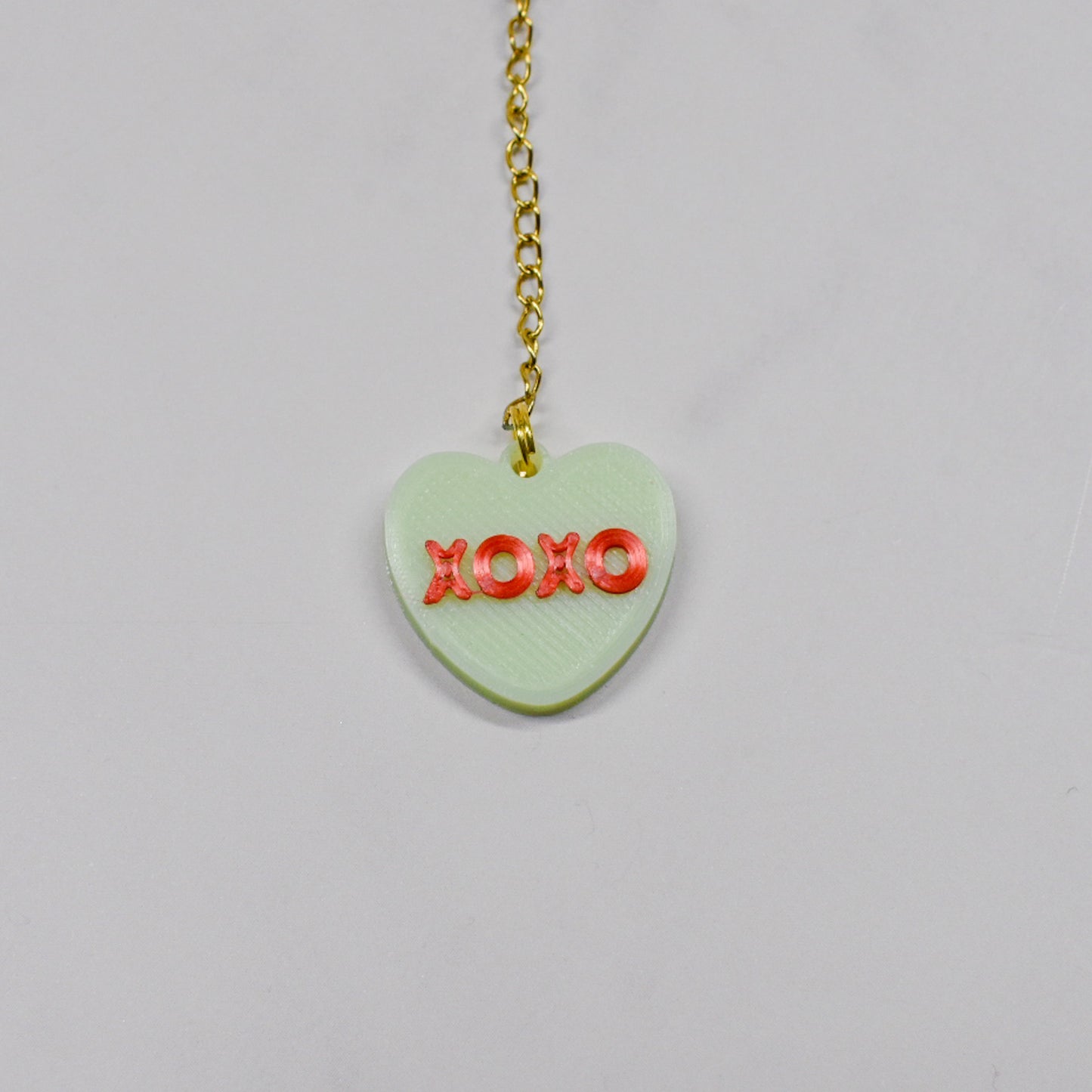 XO Heart Handle Charm