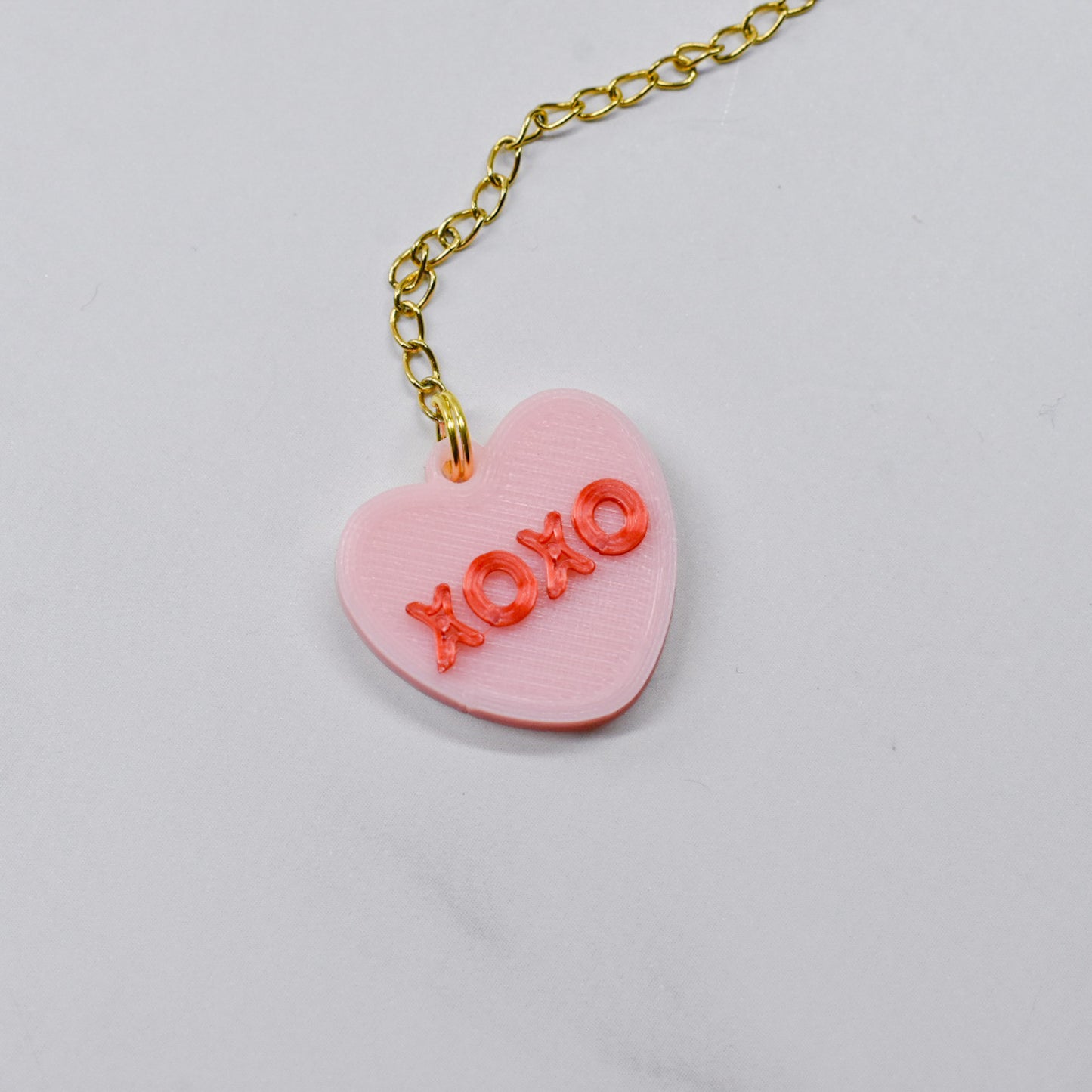 XO Heart Handle Charm