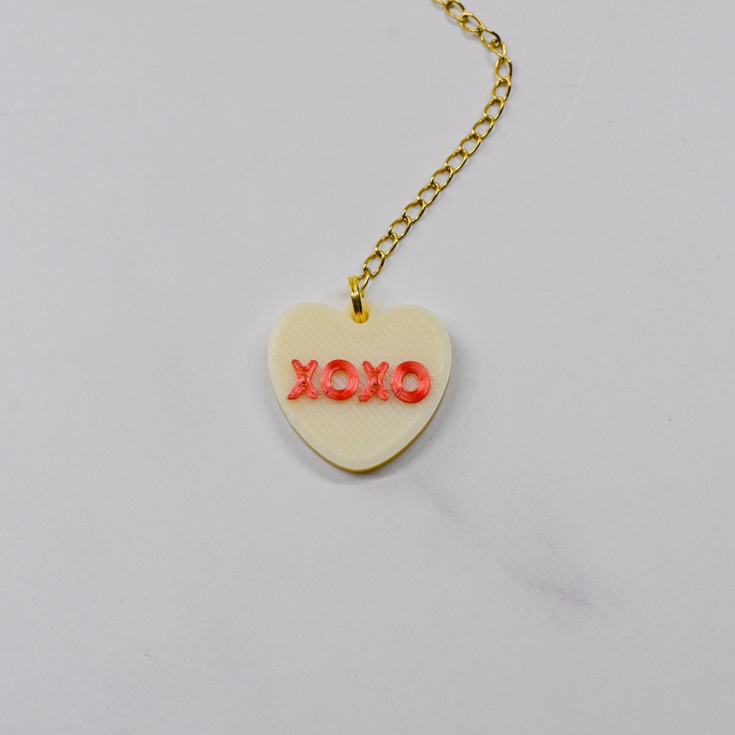 XO Heart Handle Charm