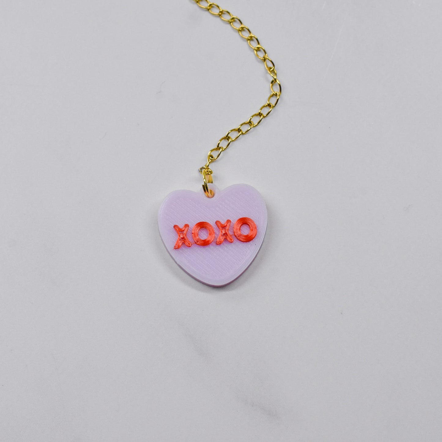 XO Heart Handle Charm