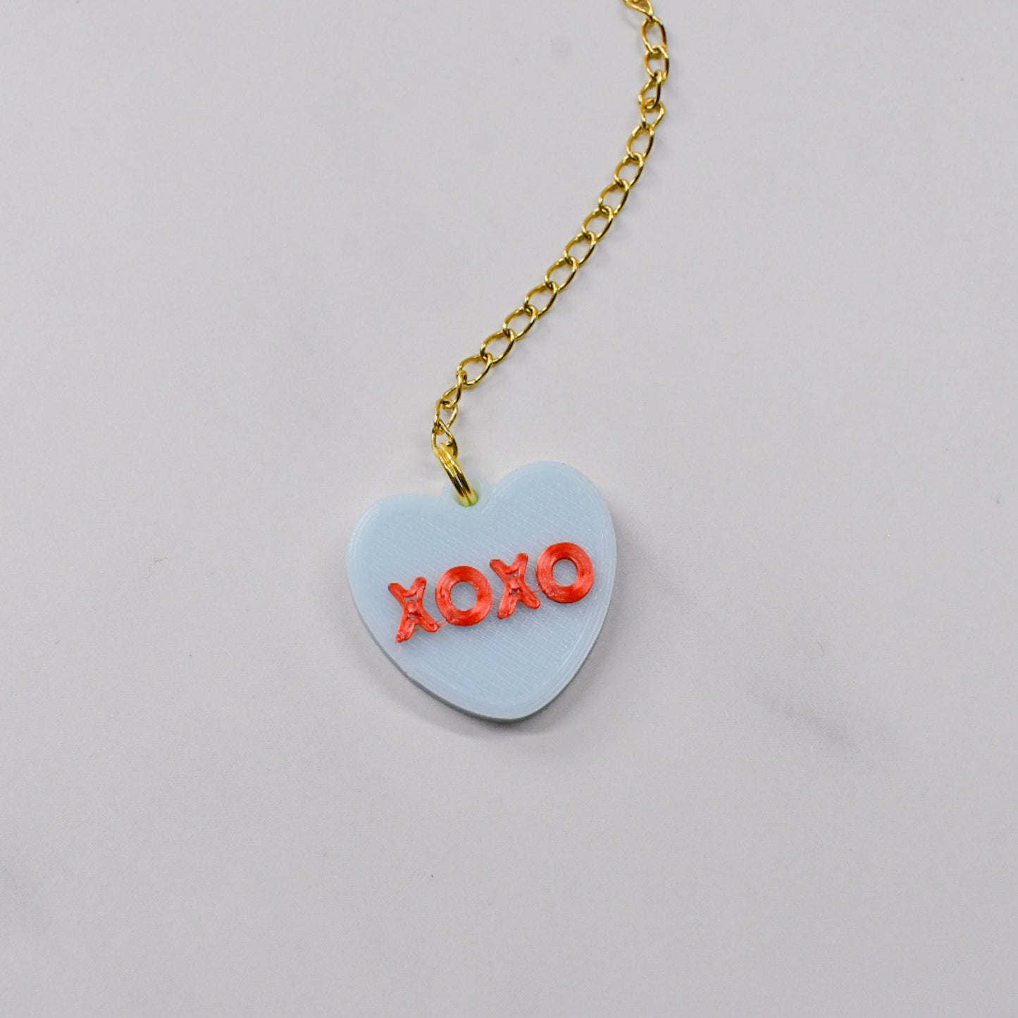 XO Heart Handle Charm