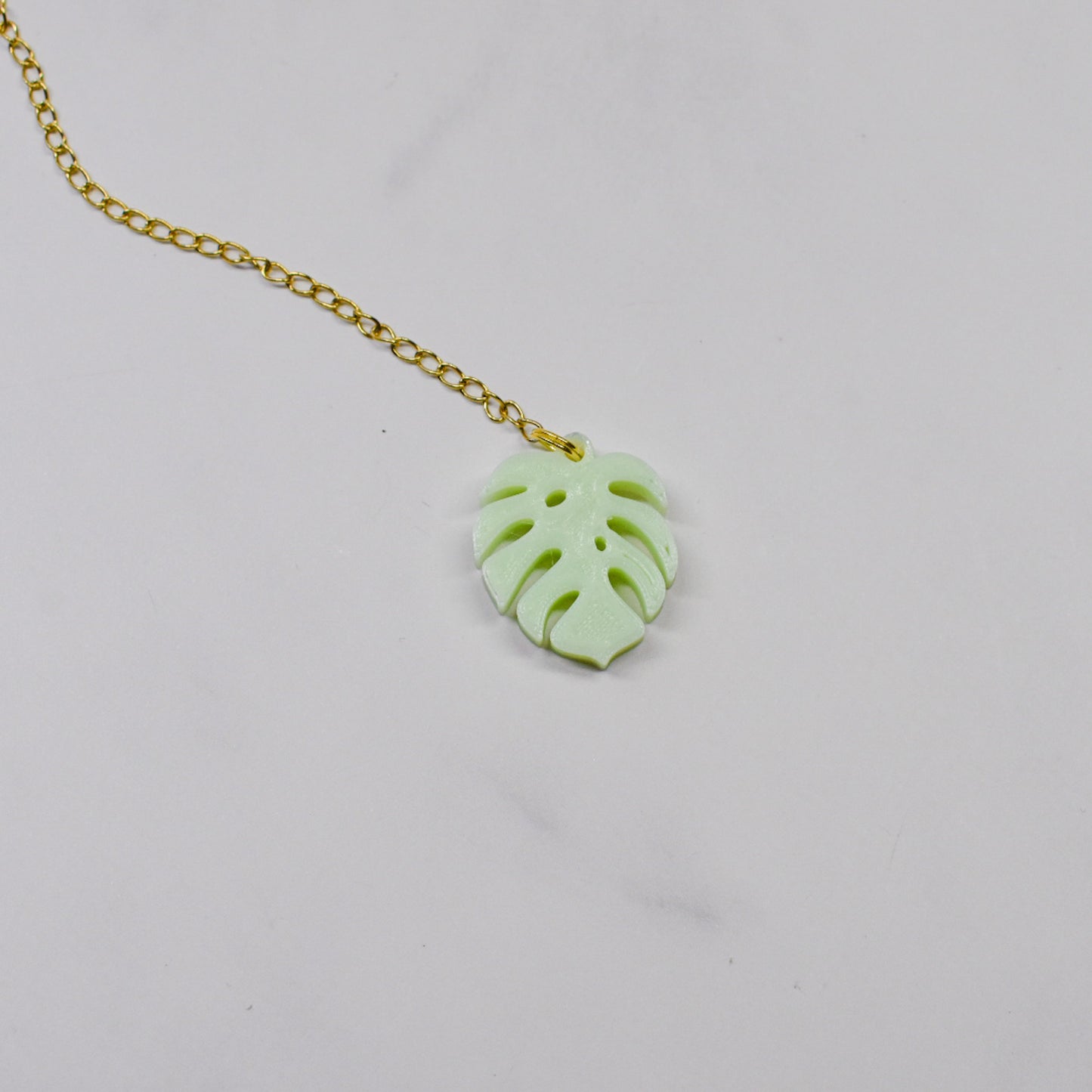 Monstera Leaf Handle Charm