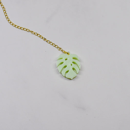 Monstera Leaf Handle Charm