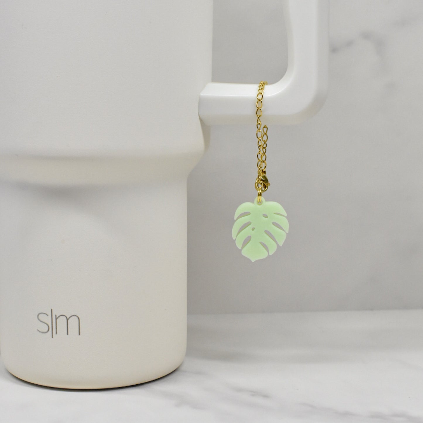 Monstera Leaf Handle Charm