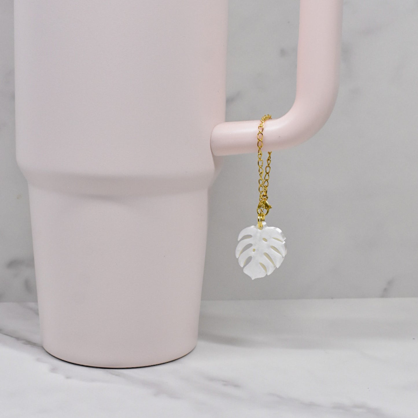 Monstera Leaf Handle Charm