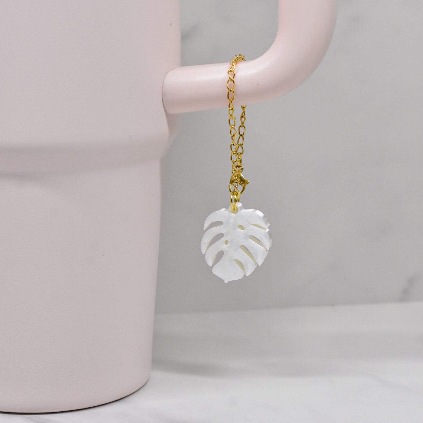 Monstera Leaf Handle Charm