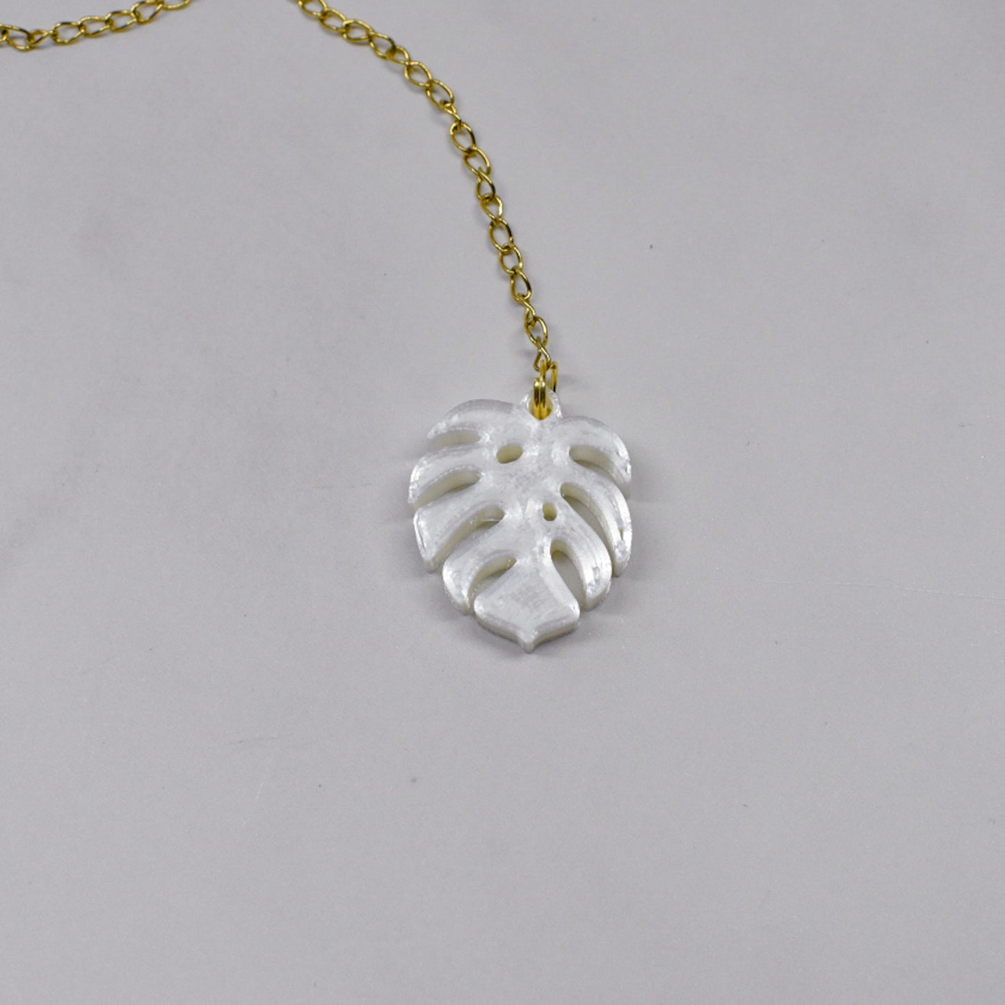 Monstera Leaf Handle Charm