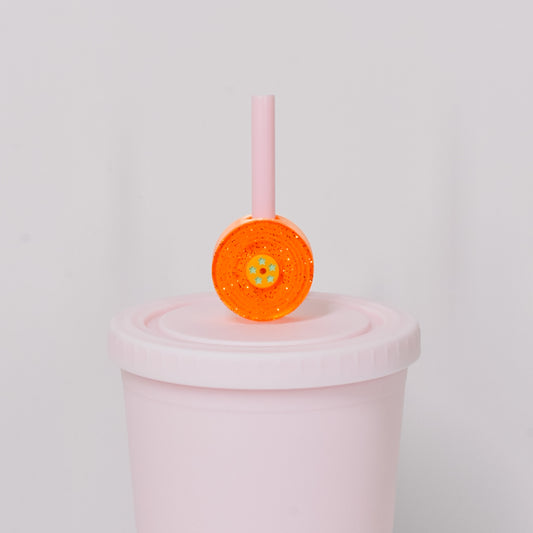 Showgirl Record Straw Charm
