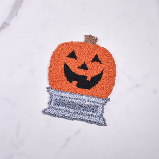 Town Pumpkin Rug Coaster