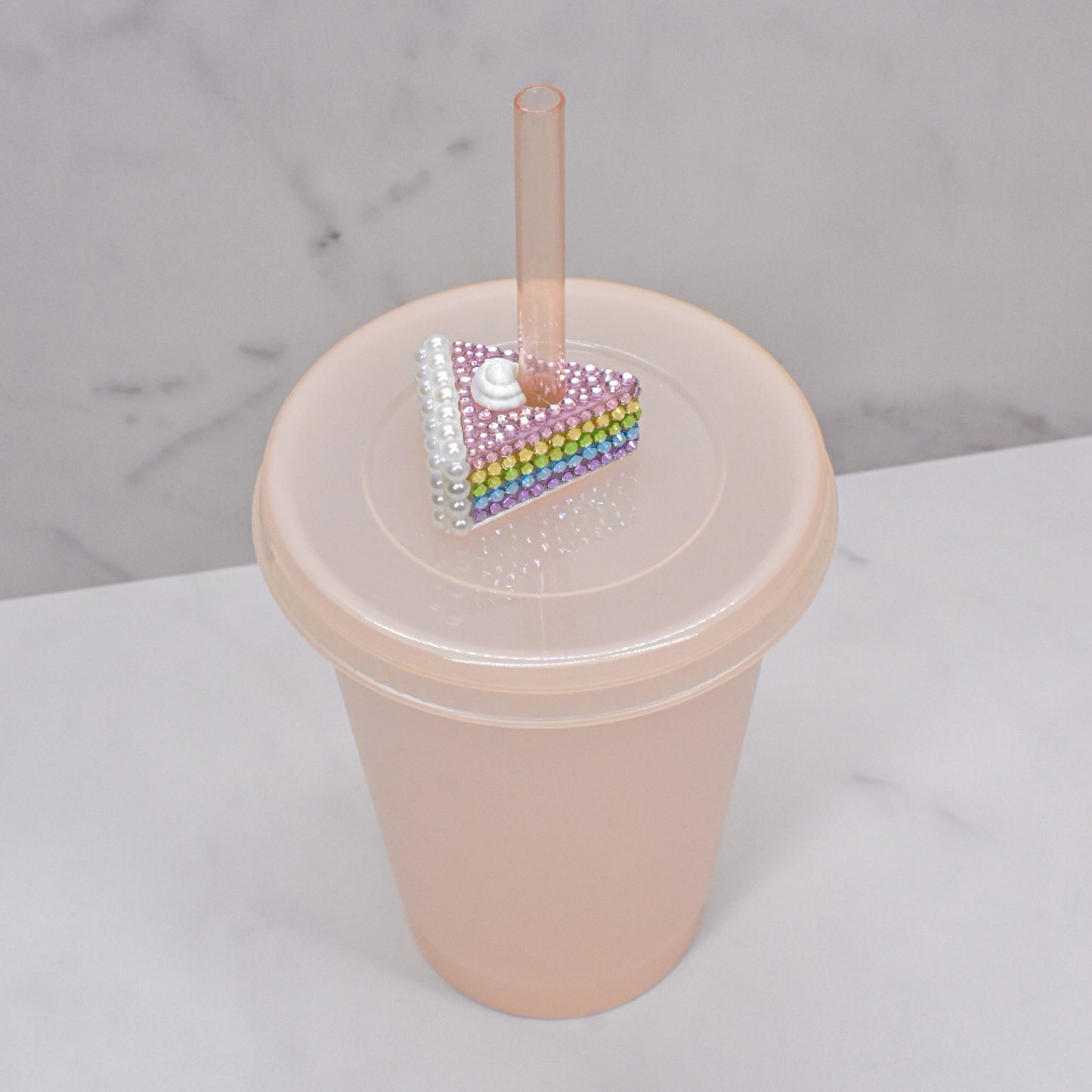 Birthday Cake Straw Charm