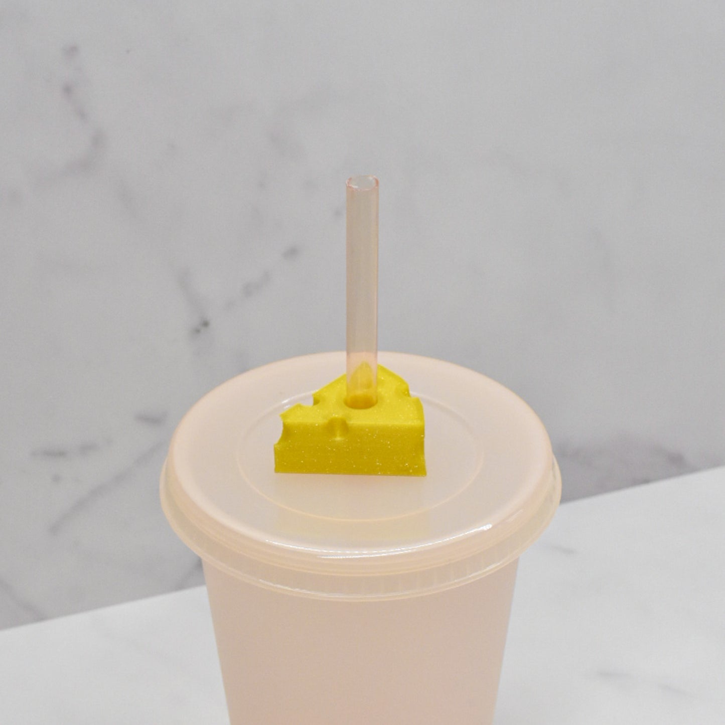 Cheese Slice Straw Charm