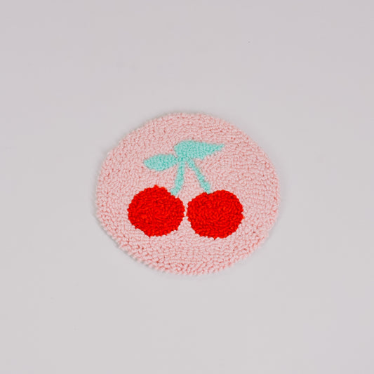 Cherry Rug Coaster