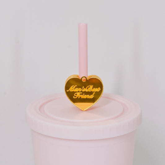 Mans BFF Tag Straw Charm