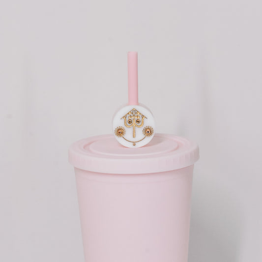 Park Clock Straw Charm