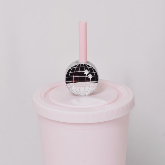 Discoball Straw Charm