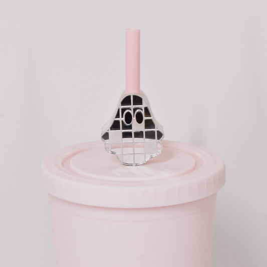 Disco Ghostie Straw Charm