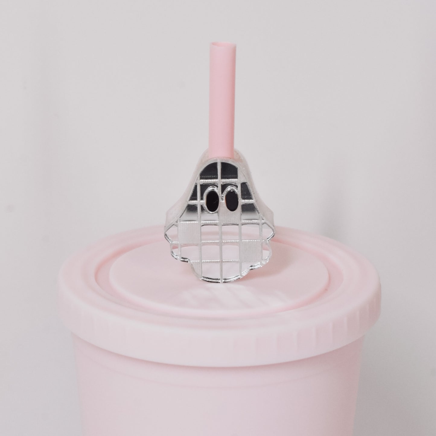 Disco Ghostie Straw Charm