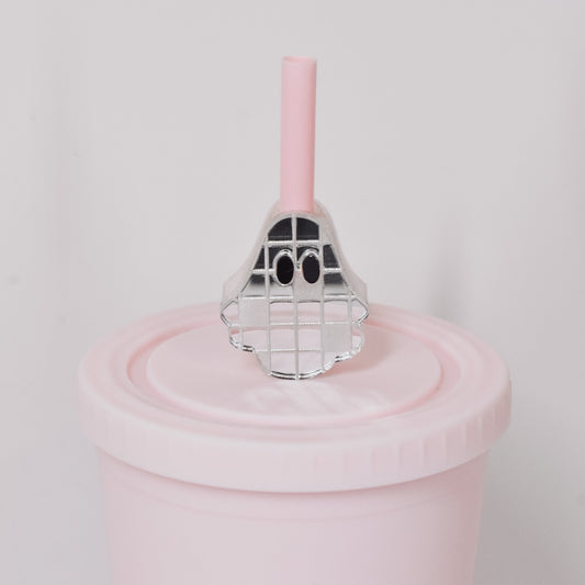 Disco Ghostie Straw Charm