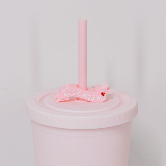 Bookworm Straw Charm