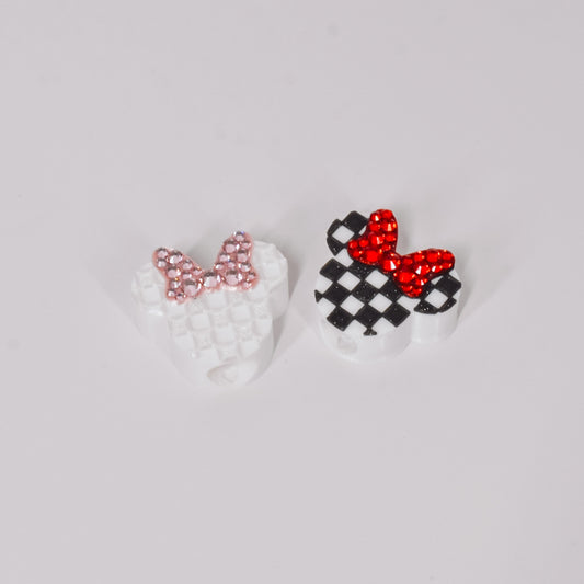 Mrs. Checkered Straw Charm