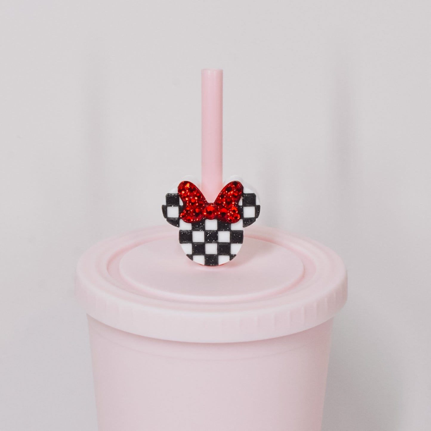 Mrs. Checkered Straw Charm