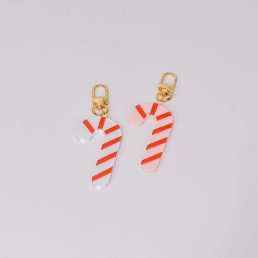 Candy Cane Bag Charm