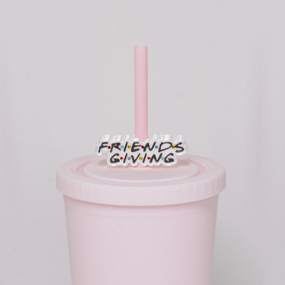 Friendsgiving Straw Charm