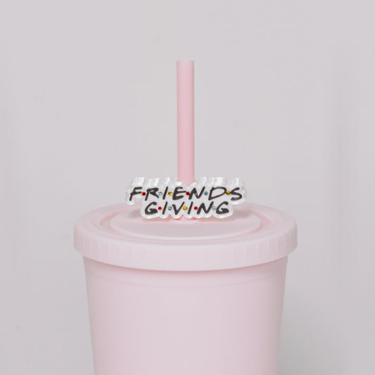Friendsgiving Straw Charm