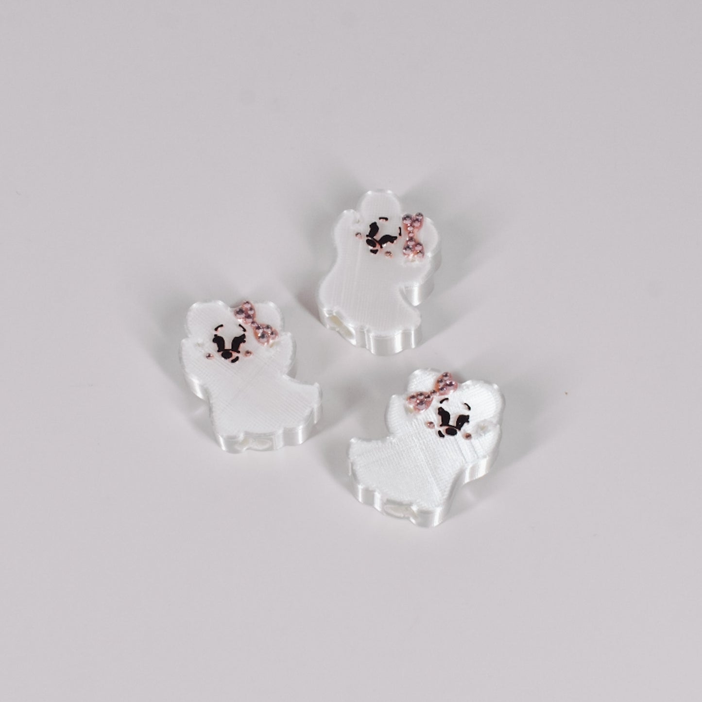Mouse Ghostie Straw Charm