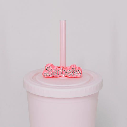 Barbelle Straw Charm