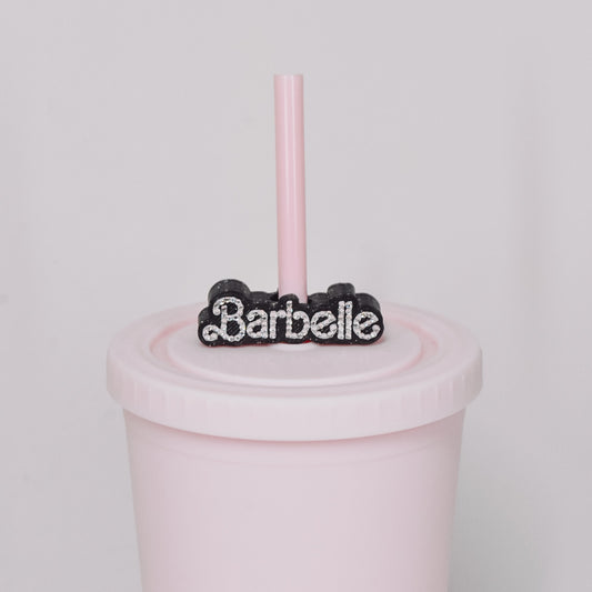 Barbelle Straw Charm