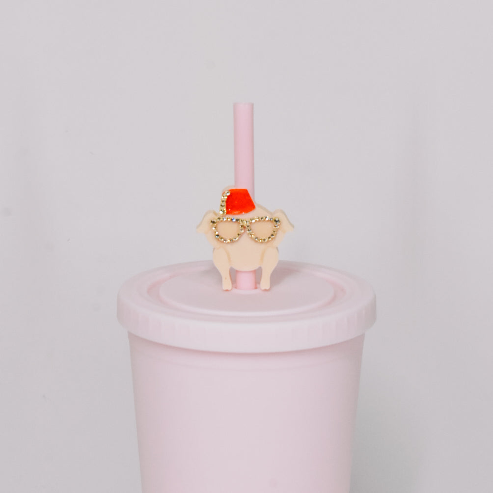 Friendly Turkey Straw Charm