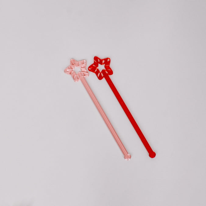 Candy Cane Star Drink Stir