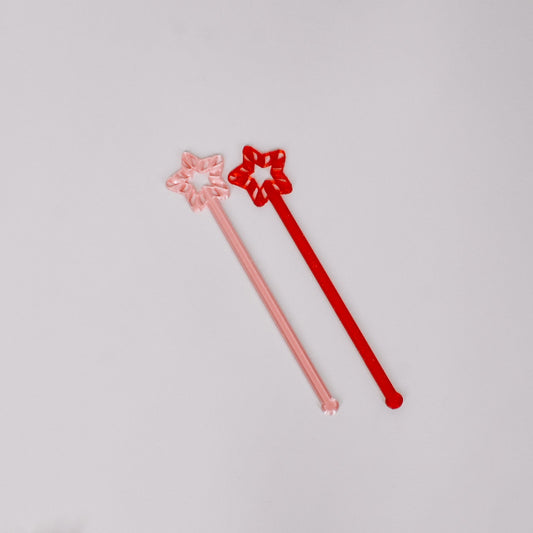Candy Cane Star Drink Stir