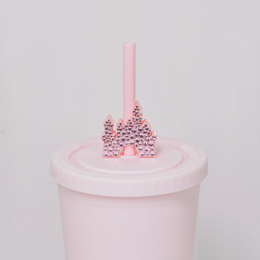 Crystal Castle Straw Charm
