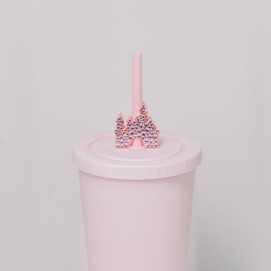 Crystal Castle Straw Charm