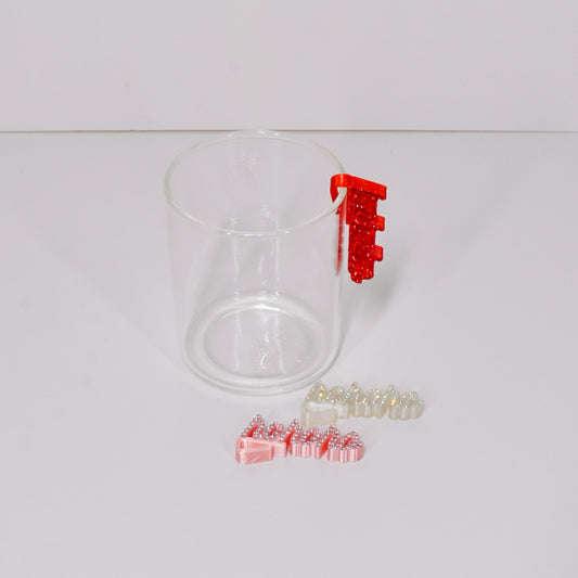 Ho Ho Ho Glass Charm
