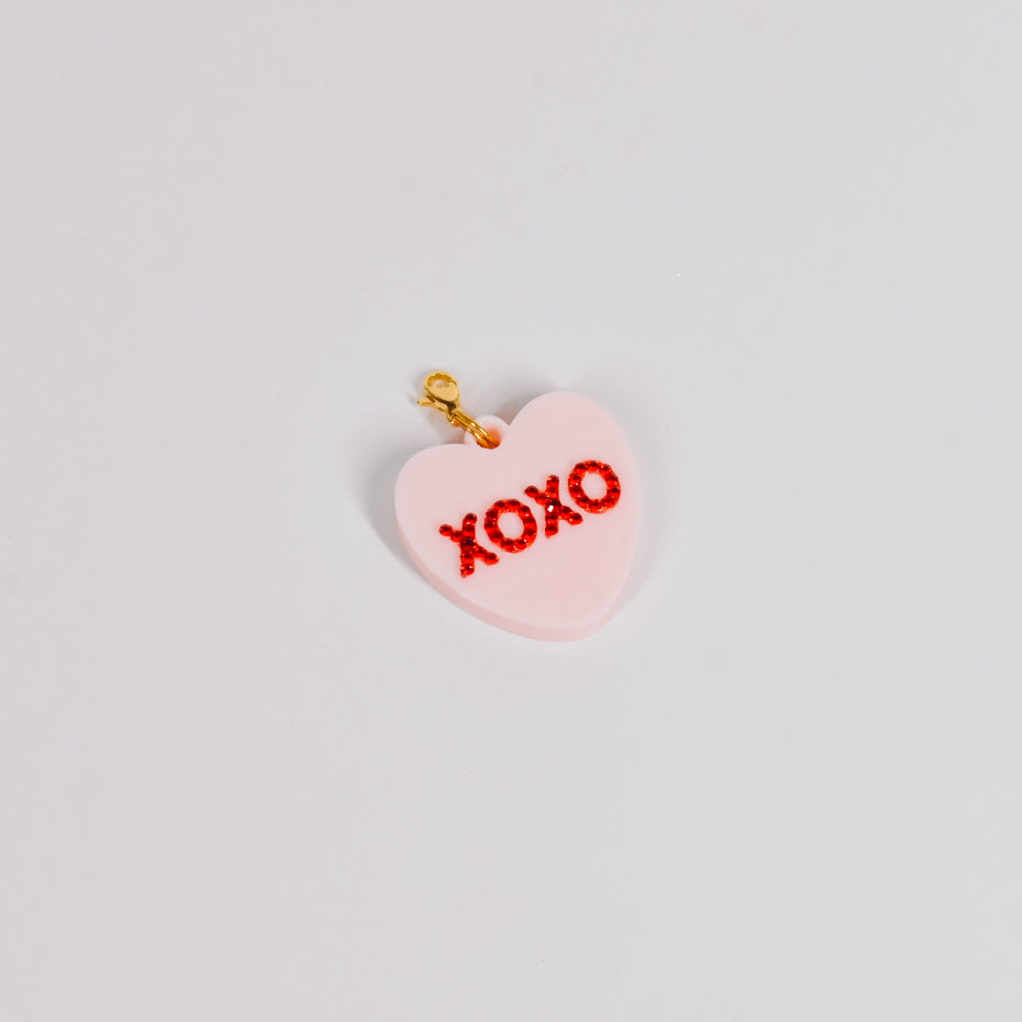 XO Heart Tea Charm