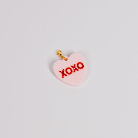 XO Heart Tea Charm