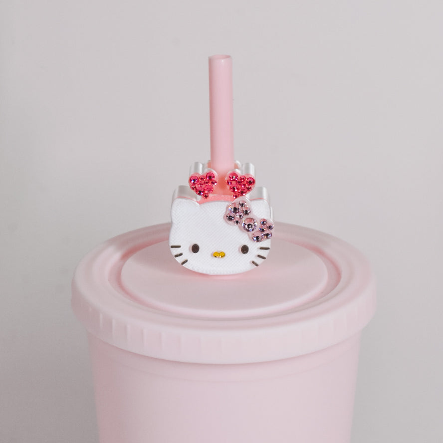 HK Hearts Band Straw Charm