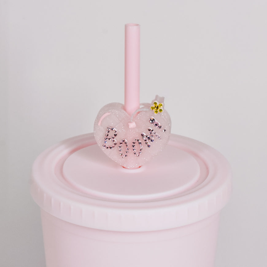 Love Bomb Straw Charm