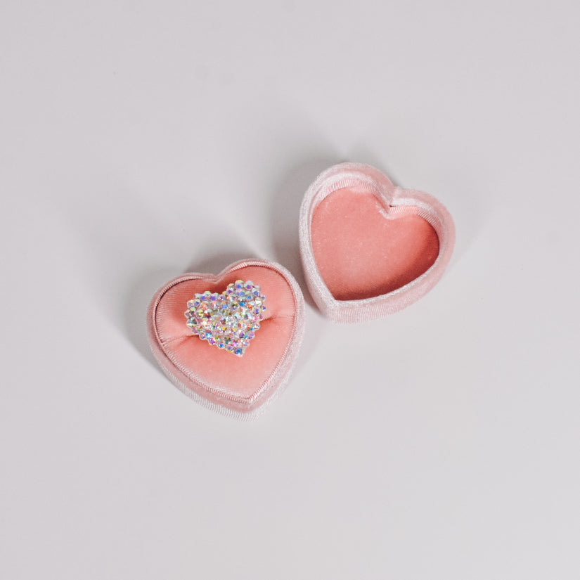 Crystal Heart Ring