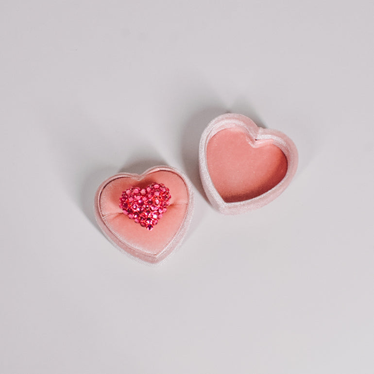 Crystal Heart Ring