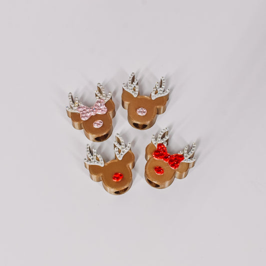 Ears Reindeer Straw Charm