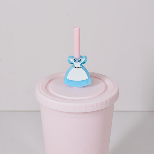 Curious Girl Straw Charm