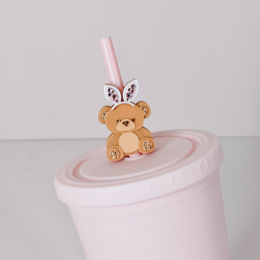 Bunny Teddy Straw Charm