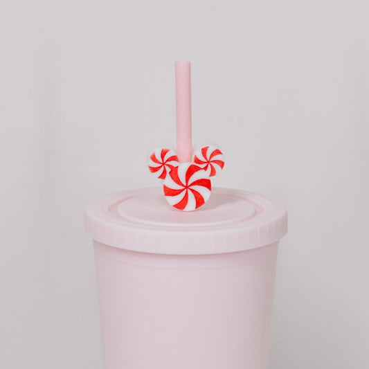 Ears Peppermint Straw Charm