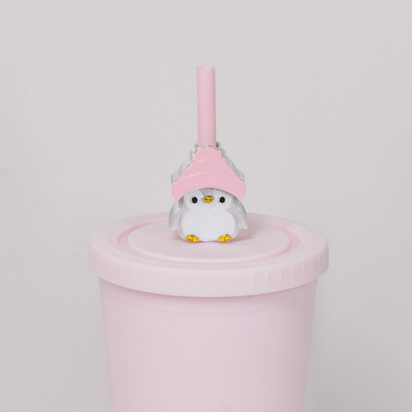 Penguin Straw Charm