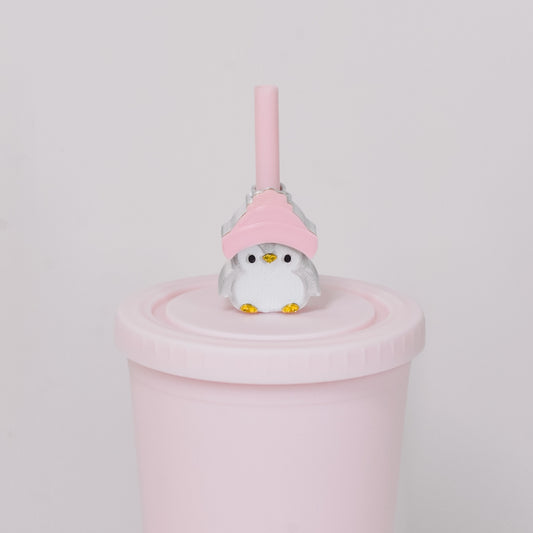 Penguin Straw Charm